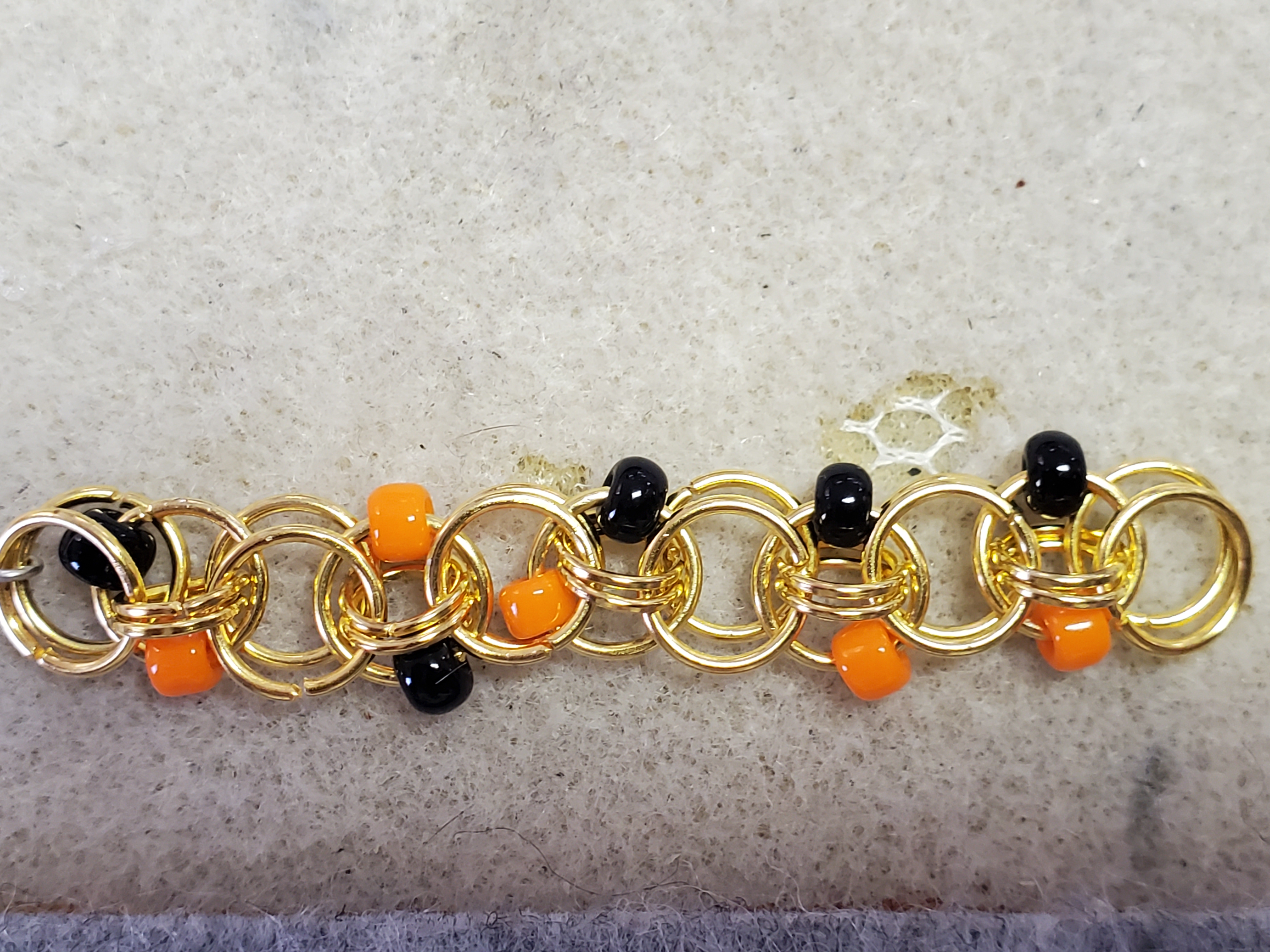 Helm weave bracelet in silver